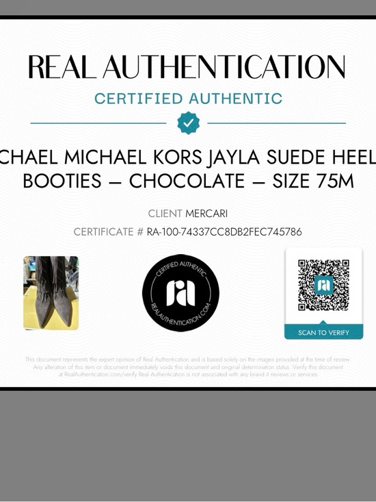 Michael Kors Jayla Suede Heeled Booties – Chocolate - Picture 11 of 15